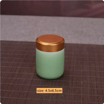 Keraamiline Tee Caddy Mini hoiukarbid Suletud kohvipulbripurgid Teelehed konteiner Kaasaskantav teekarp Korraldaja Peen teekomplekt