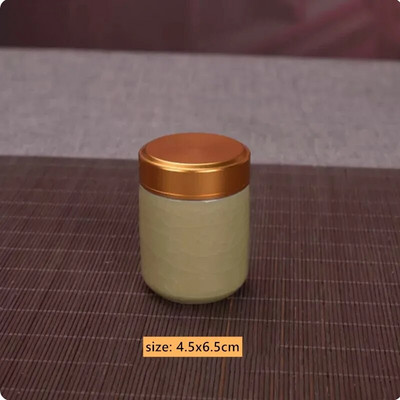 Keraamiline Tee Caddy Mini hoiukarbid Suletud kohvipulbripurgid Teelehed konteiner Kaasaskantav teekarp Korraldaja Peen teekomplekt