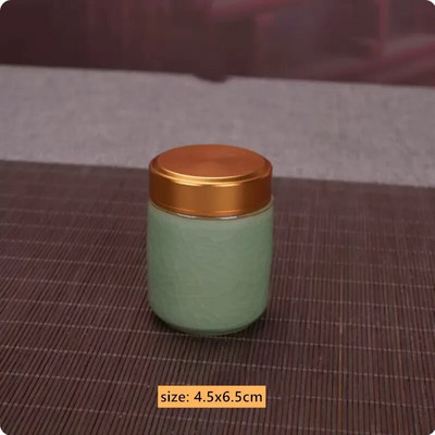 Keraamiline Tee Caddy Mini hoiukarbid Suletud kohvipulbripurgid Teelehed konteiner Kaasaskantav teekarp Korraldaja Peen teekomplekt