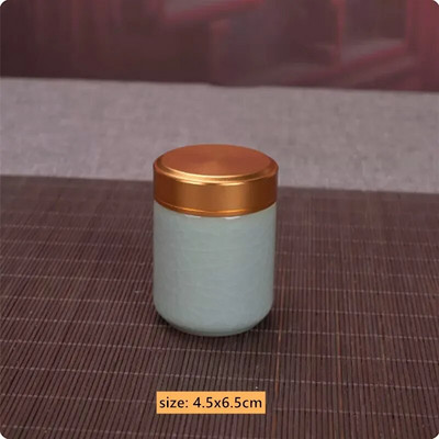 Keraamiline Tee Caddy Mini hoiukarbid Suletud kohvipulbripurgid Teelehed konteiner Kaasaskantav teekarp Korraldaja Peen teekomplekt