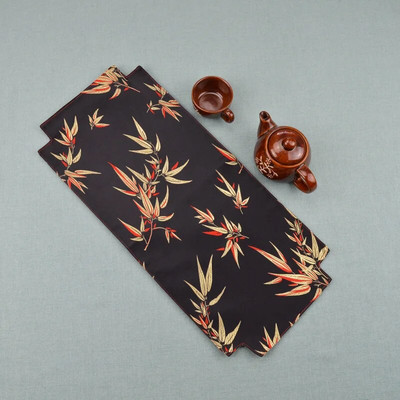 Kínai teásalátét teástálca teásalátét kis asztali zászló szövet teaalátét száraz teafőző retro teaalátét 12X13cm 2db