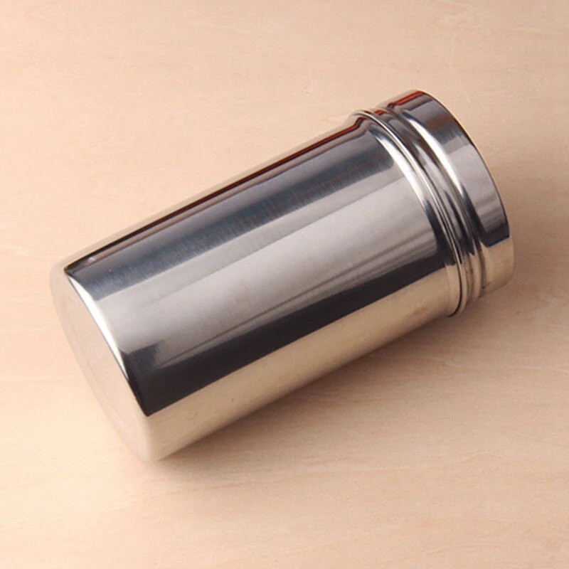 Kaasaskantav 304 roostevabast terasest suletud hoiupurk Kaasaskantav tee-kohviubade konteiner reisimiseks, õues ja telkimiseks