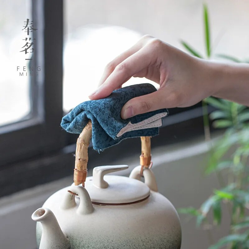 Hiina stiilis lauamatt Puuvillane nõudepesulapp Laua salvrätikud Teetseremoonia Serveerimine Teerätikud Aksessuaarid Salvrätik taldrikule