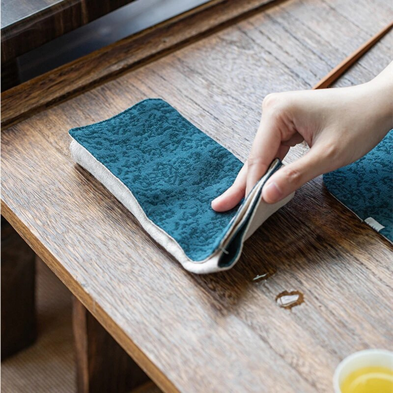 Hiina stiilis lauamatt Puuvillane nõudepesulapp Laua salvrätikud Teetseremoonia Serveerimine Teerätikud Aksessuaarid Salvrätik taldrikule