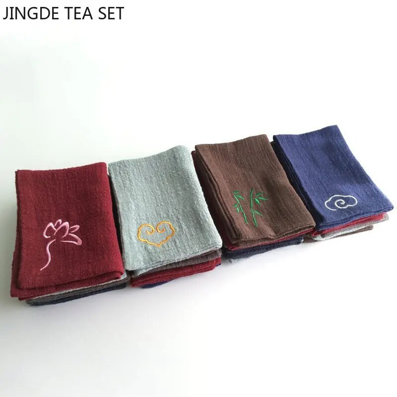 1tk Hiina puuvillane ja linane teerätik imav kalts Lauapuhastuslapp Teelapp Kodunõude puhastuslapp салфетки на стол