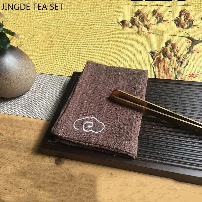 1tk Hiina puuvillane ja linane teerätik imav kalts Lauapuhastuslapp Teelapp Kodunõude puhastuslapp салфетки на стол