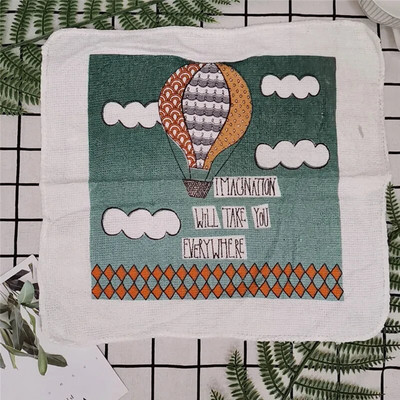 1tk 30x30cm kandiline puu-lill puuvillane froteeprindiga imav köögirätikuga nõude puhastuslapp