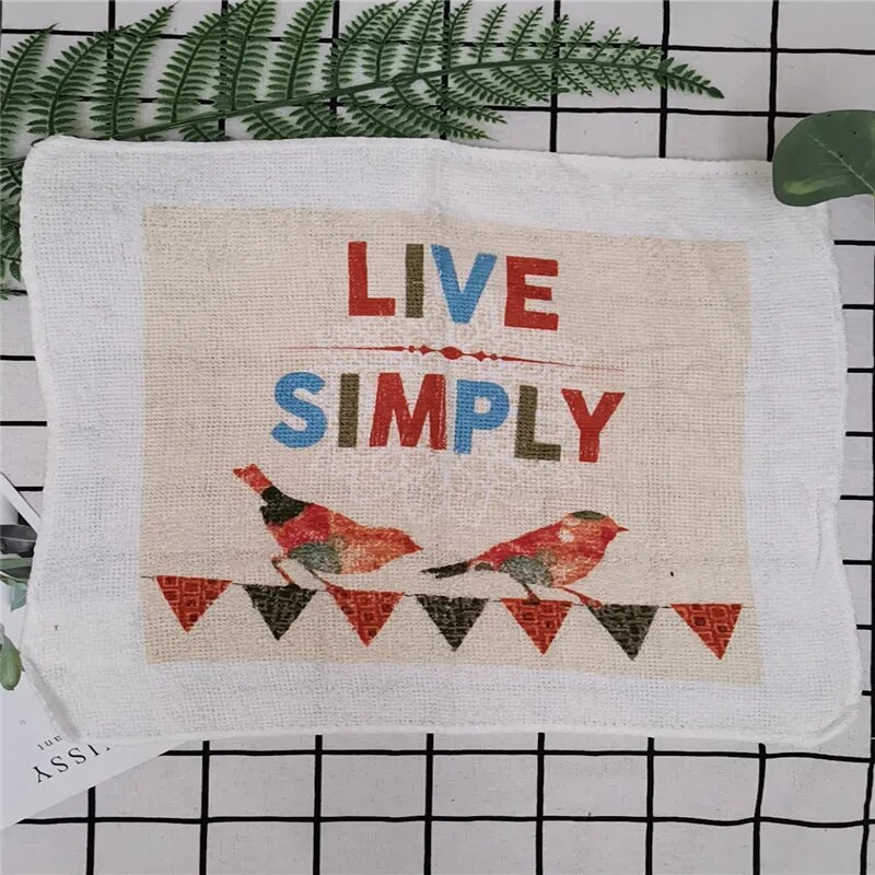 1tk 30x30cm kandiline puu-lill puuvillane froteeprindiga imav köögirätikuga nõude puhastuslapp