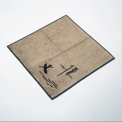 Zen Suede Πετσέτα τσαγιού Τραπεζοπετσέτες Τραπεζοπετσέτες Τσάι Τελετών Σερβίρισμα Λουλούδια Αξεσουάρ Χαρτοπετσέτα για πιάτο