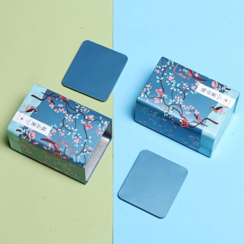 Arbatos indelis užkandžių laikymo dėžutė Metalinė saldainių skardinė senovinė virtuvės sandari kanistra kiniška arbatos dėžutė