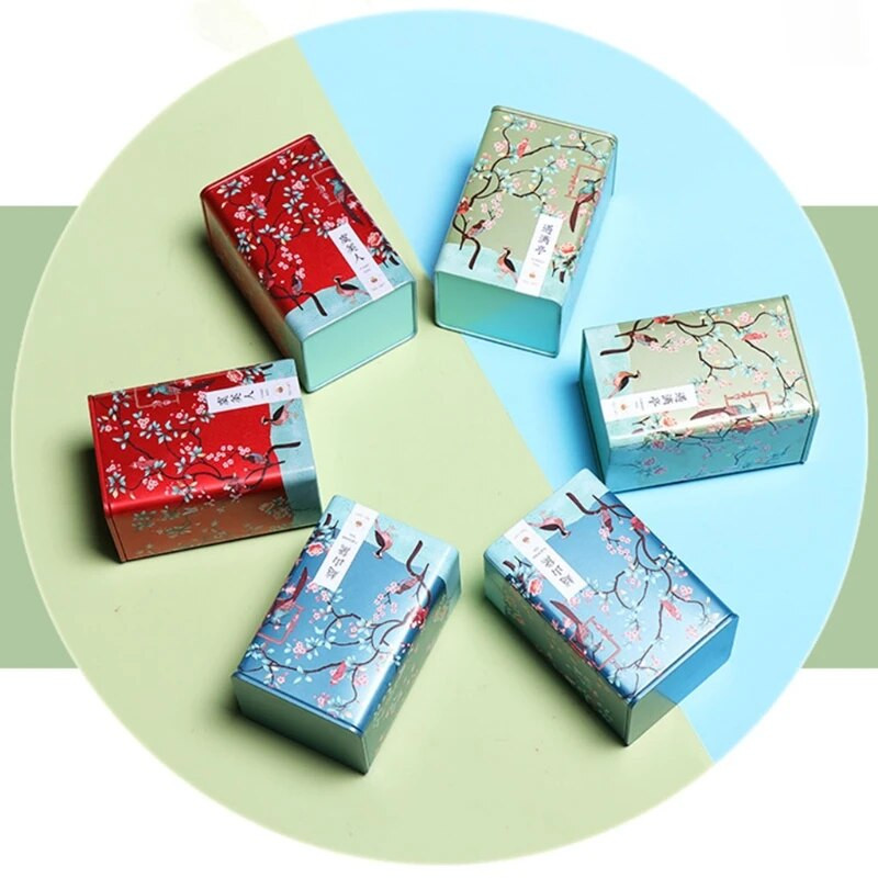 Arbatos indelis užkandžių laikymo dėžutė Metalinė saldainių skardinė senovinė virtuvės sandari kanistra kiniška arbatos dėžutė