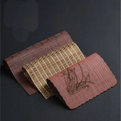 Multifunktsionaalne majapidamises kasutatav teealus Matt Teekangas Creative Teelauamatt Hiina kiust bambusest teealus Teerätikud Teetööriistad LE776