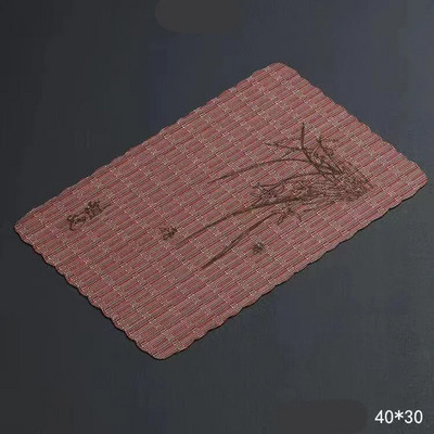 Multifunktsionaalne majapidamises kasutatav teealus Matt Teekangas Creative Teelauamatt Hiina kiust bambusest teealus Teerätikud Teetööriistad LE776