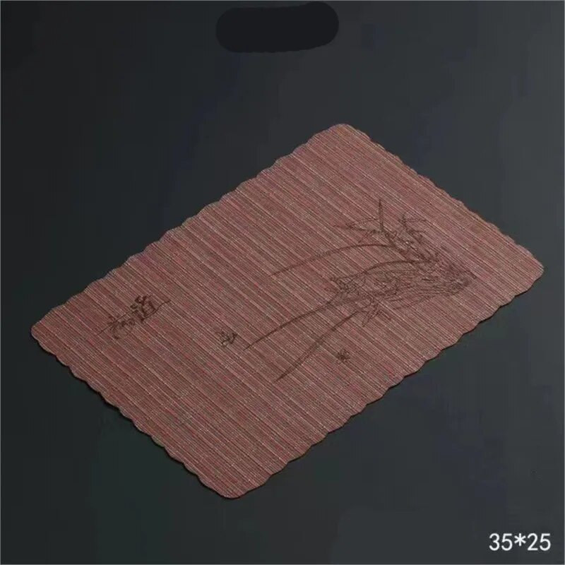 Multifunktsionaalne majapidamises kasutatav teealus Matt Teekangas Creative Teelauamatt Hiina kiust bambusest teealus Teerätikud Teetööriistad LE776