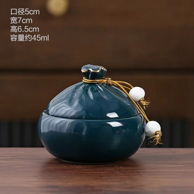 1 vnt Keraminis arbatinukas Arbatos skardinė su dangteliu Maisto indeliai Kosmetikos pakavimo skardinės Losjonų indelis Cukraus indelis Keraminiai virtuvės stiklainiai