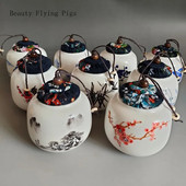 Minikeraamika purk õhukindlad potid salvi säilituskarp keraamiline tee organiseerija säilituspaagid kohviköök hoiukonteiner