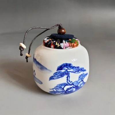 Minikeraamika purk õhukindlad potid salvi säilituskarp keraamiline tee organiseerija säilituspaagid kohviköök hoiukonteiner