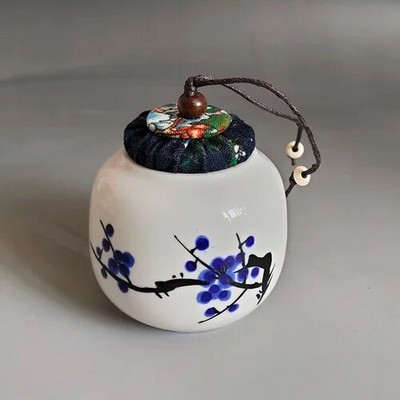 Minikeraamika purk õhukindlad potid salvi säilituskarp keraamiline tee organiseerija säilituspaagid kohviköök hoiukonteiner