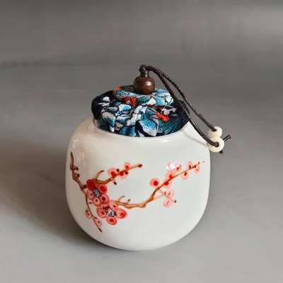 Minikeraamika purk õhukindlad potid salvi säilituskarp keraamiline tee organiseerija säilituspaagid kohviköök hoiukonteiner