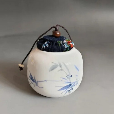 Minikeraamika purk õhukindlad potid salvi säilituskarp keraamiline tee organiseerija säilituspaagid kohviköök hoiukonteiner