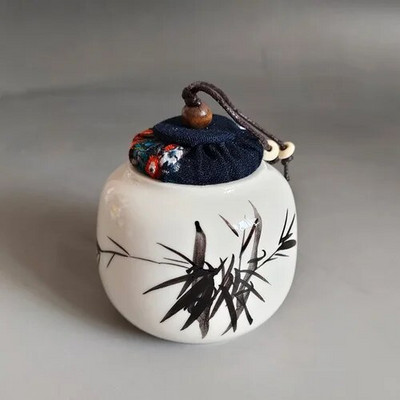 Minikeraamika purk õhukindlad potid salvi säilituskarp keraamiline tee organiseerija säilituspaagid kohviköök hoiukonteiner