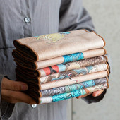 Πετσέτα τσαγιού Dunhuang Suede Πετσέτα τσαγιού για το σπίτι Τελετή τσαγιού Διακόσμηση υφασμάτινη τσαγιέρα Mat China Kung Fu Teaware Αξεσουάρ Τσαγιού Χειροτεχνία