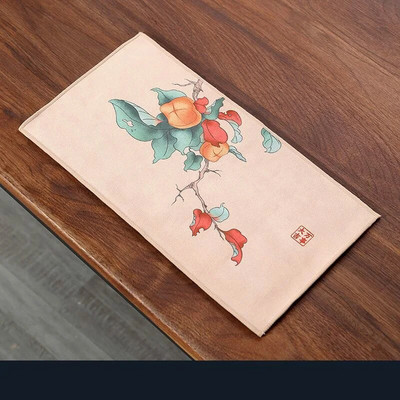 Loominguline vett imav teesalvrätik majapidamises kasutatav kung fu teerätikud paksendatud multifunktsionaalne trükkimine puhastuslapp 1tk LE778