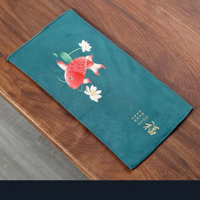 Loominguline vett imav teesalvrätik majapidamises kasutatav kung fu teerätikud paksendatud multifunktsionaalne trükkimine puhastuslapp 1tk LE778