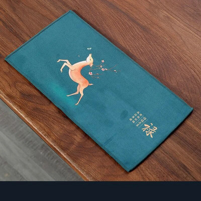 Loominguline vett imav teesalvrätik majapidamises kasutatav kung fu teerätikud paksendatud multifunktsionaalne trükkimine puhastuslapp 1tk LE778