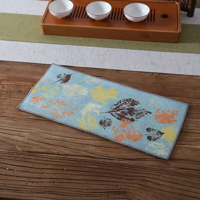 Aukštos kokybės kiniškas rankšluostis, sugeriantys stori pliušiniai arbatos stalo skudurai, kiniški kung fu arbatos kilimėliai, puodų rankšluosčiai