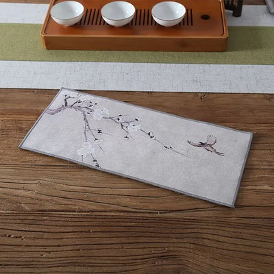 Aukštos kokybės kiniškas rankšluostis, sugeriantys stori pliušiniai arbatos stalo skudurai, kiniški kung fu arbatos kilimėliai, puodų rankšluosčiai