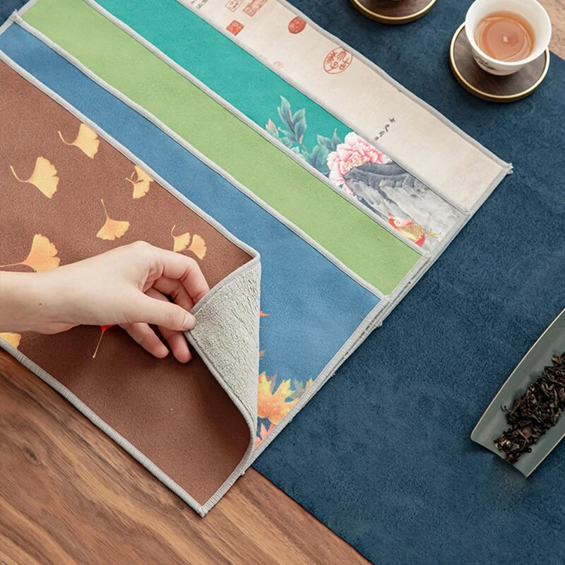 36x17cm värvitud paks teerätik Super imav teerätik teekomplekt Aksessuaarid tõstepott käterätik teelaud Professionaalne kaltsukujundus