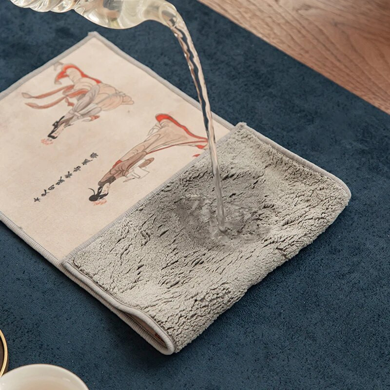 36x17cm värvitud paks teerätik Super imav teerätik teekomplekt Aksessuaarid tõstepott käterätik teelaud Professionaalne kaltsukujundus