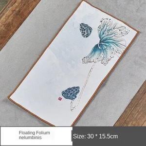 Čajni ručnik od brušene kože Zen stolić za čaj Čajna krpa Visokokvalitetni upijajući Yixing glineni čajnici Podloga za čaj Kung Fu Čaj Salveta za čaj