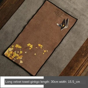 Čajni ručnik od brušene kože Zen stolić za čaj Čajna krpa Visokokvalitetni upijajući Yixing glineni čajnici Podloga za čaj Kung Fu Čaj Salveta za čaj