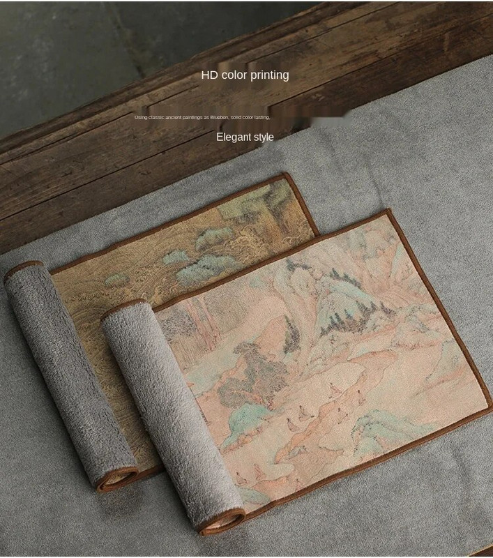 Čajni ručnik od brušene kože Zen stolić za čaj Čajna krpa Visokokvalitetni upijajući Yixing glineni čajnici Podloga za čaj Kung Fu Čaj Salveta za čaj