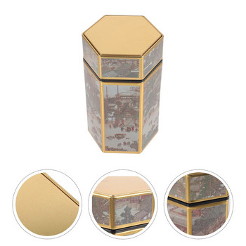 Метална кутия за бисквитки Кухненски кутии Чайни кутии за свободни буркани Чанта за съхранение Органайзер Pp Контейнер Малко кафе