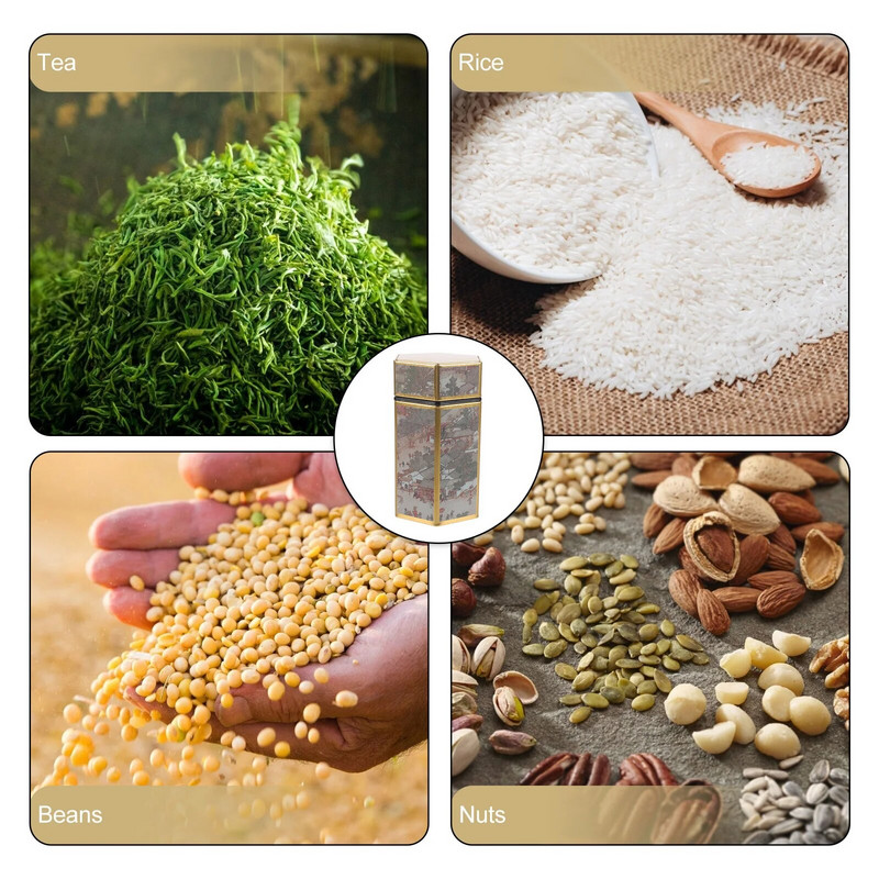 Metallist küpsisepurk köögikanistrid teepurgid lahtiste purkide säilituskoti jaoks Korraldaja pp konteiner väike kohv