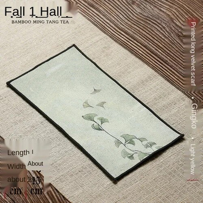 Prosoape high-end, fata de masa absorbanta pentru masa de ceai, ridicare oala, mat, ingrosare, vopsit Zen, 29x15