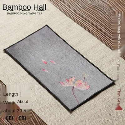 Prosoape high-end, fata de masa absorbanta pentru masa de ceai, ridicare oala, mat, ingrosare, vopsit Zen, 29x15