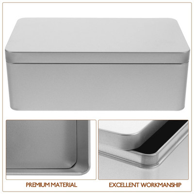 2 τεμ. Κουτιά δώρου από λευκοσίδηρο, χάντρες, δοχεία συσκευασίας, Χριστουγεννιάτικα μεταλλικά κουτιά για καραμέλες