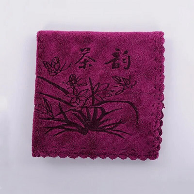 Bambuskiust paksendatud teerätik kodune imav trükkimine Mitmekihiline kandiline rätikuga lauamatt alusaluse teekomplekti tarvikud