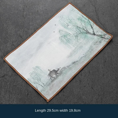 Jaapani stiilis puuvillane linane vett imav teerätik Teetseremoonia riistad Laudlina kalts Teematt teetseremoonia riistad