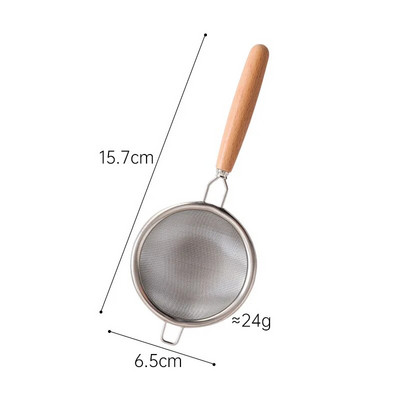 Puidust käepidemega korduvkasutatav teesõel roostevabast terasest peenest lekkevõrgust sõel Teelehe infusioon kohvifiltrid Teekannu tarvikud