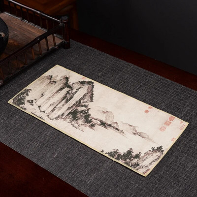 Kvaliteetsed teerätikud, imav laudlina, teelauamatt, tõstetav pott, paks teealus, Zeni värvitud teelapp, 35*17