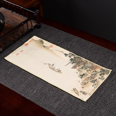 Kvaliteetsed teerätikud, imav laudlina, teelauamatt, tõstetav pott, paks teealus, Zeni värvitud teelapp, 35*17