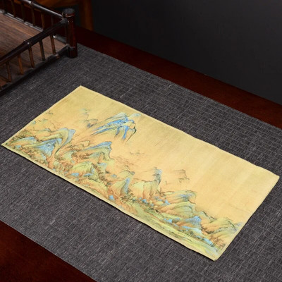 Kvaliteetsed teerätikud, imav laudlina, teelauamatt, tõstetav pott, paks teealus, Zeni värvitud teelapp, 35*17