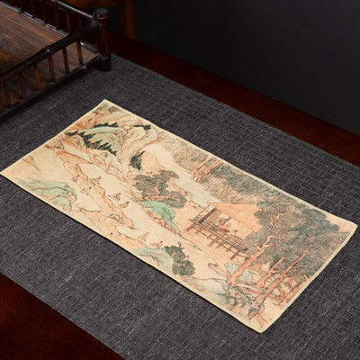 Kvaliteetsed teerätikud, imav laudlina, teelauamatt, tõstetav pott, paks teealus, Zeni värvitud teelapp, 35*17