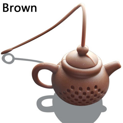 Αξεσουάρ τσαγιού Creative Gadget Teapot Diffuser Repeatable Strainer Tea Bag Filter Diffuser σε σχήμα τσαγιού σιλικόνης