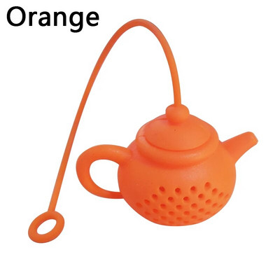 Αξεσουάρ τσαγιού Creative Gadget Teapot Diffuser Repeatable Strainer Tea Bag Filter Diffuser σε σχήμα τσαγιού σιλικόνης